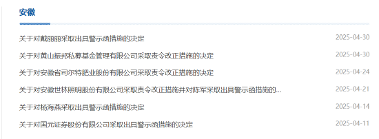 管理不力、程序漏洞等！黄山振邦被责令改正 相关责任人被出具警示函
